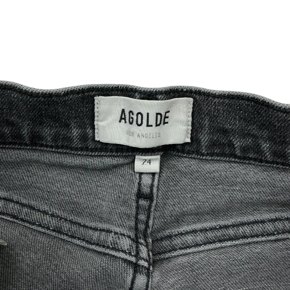 Agolde Pinch Waist Skinny High Waist in Grey Jeans Denim
